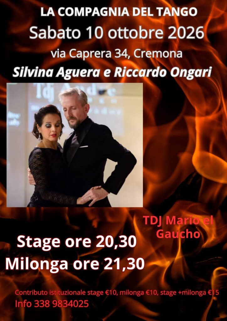 Stage e Milonga a Cremona | 10 ottobre 2026